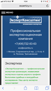 Отзыв от expertizy.ru